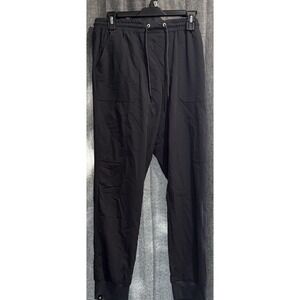Beyond Scrubs‎ Dark Gray Drawstring Jogger Pants Woman's Size S Pockets
